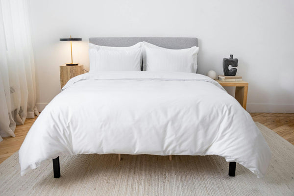 Cotton Duvet Cover Set - White