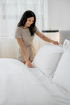 White Hush Cotton Sheet and Pillowcase Set