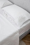 White Hush Cotton Sheet and Pillowcase Set